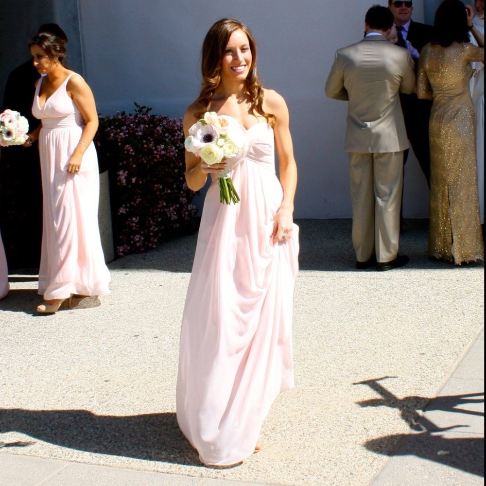 After Six Strapless Bridesmaids gown